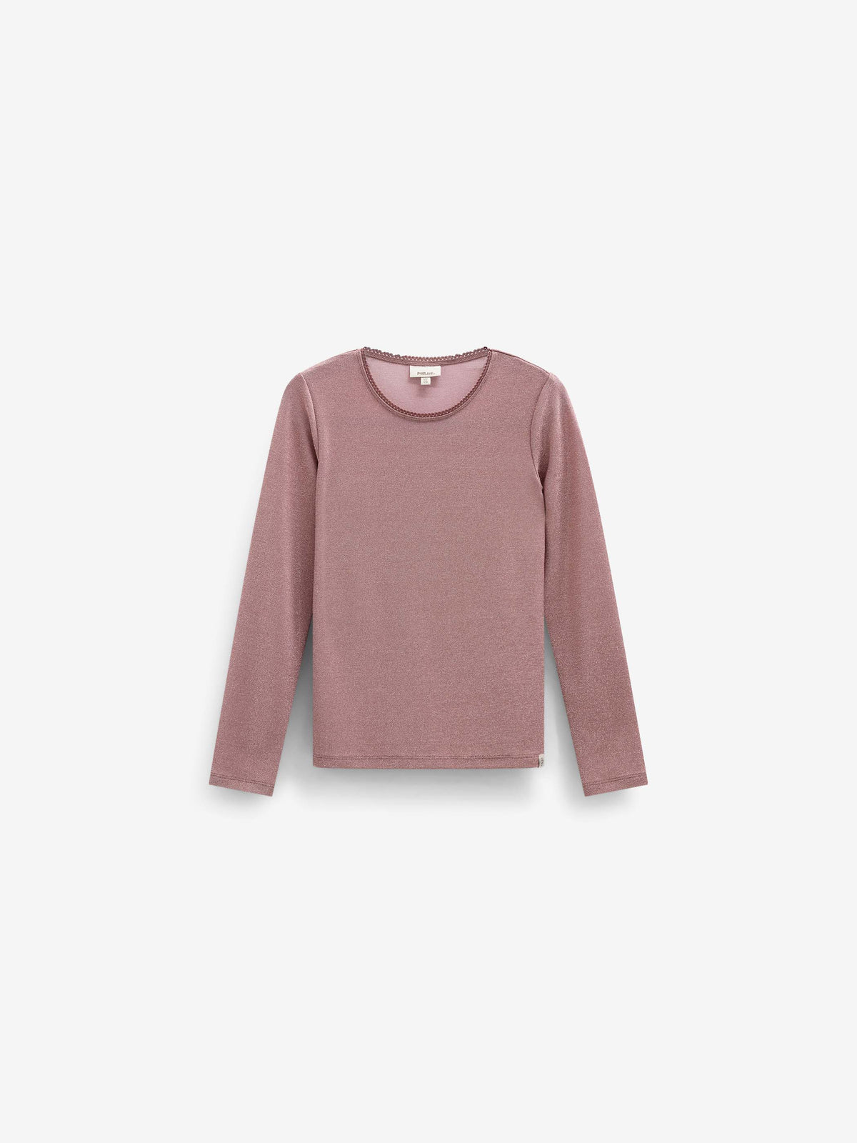 Langarmshirt mit Lurex Kids - Dusty Rose | 101665 Helen