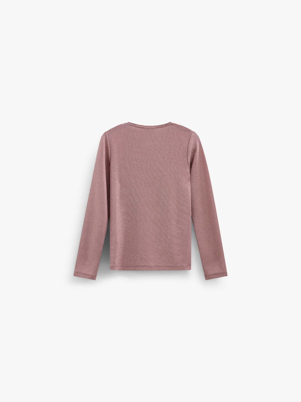 Langarmshirt mit Lurex Tween - Dusty Rose | 101666 Helen