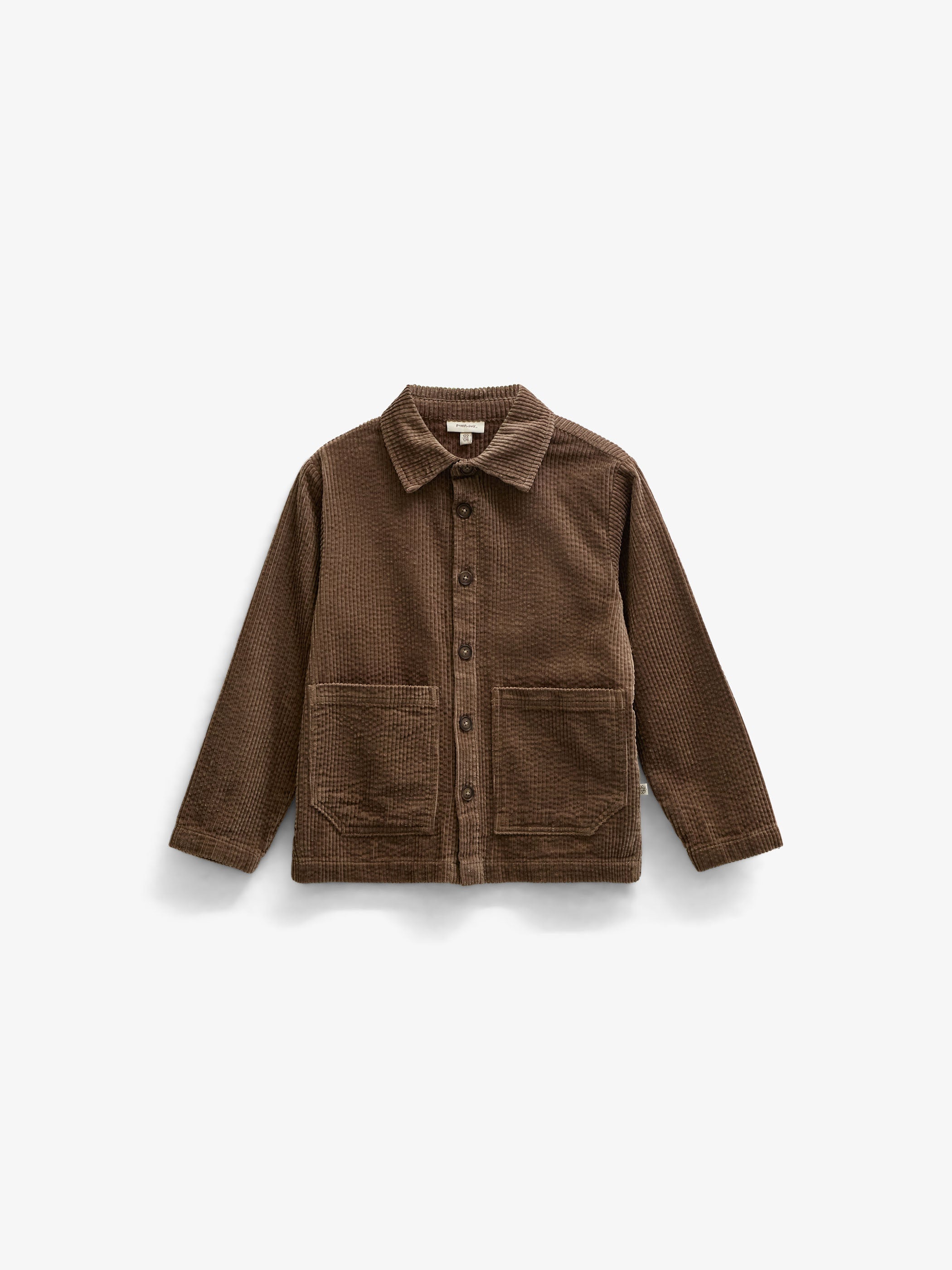 Corduroy Overshirt with Oversized Pockets - Kids - Brown | 101681 Greta