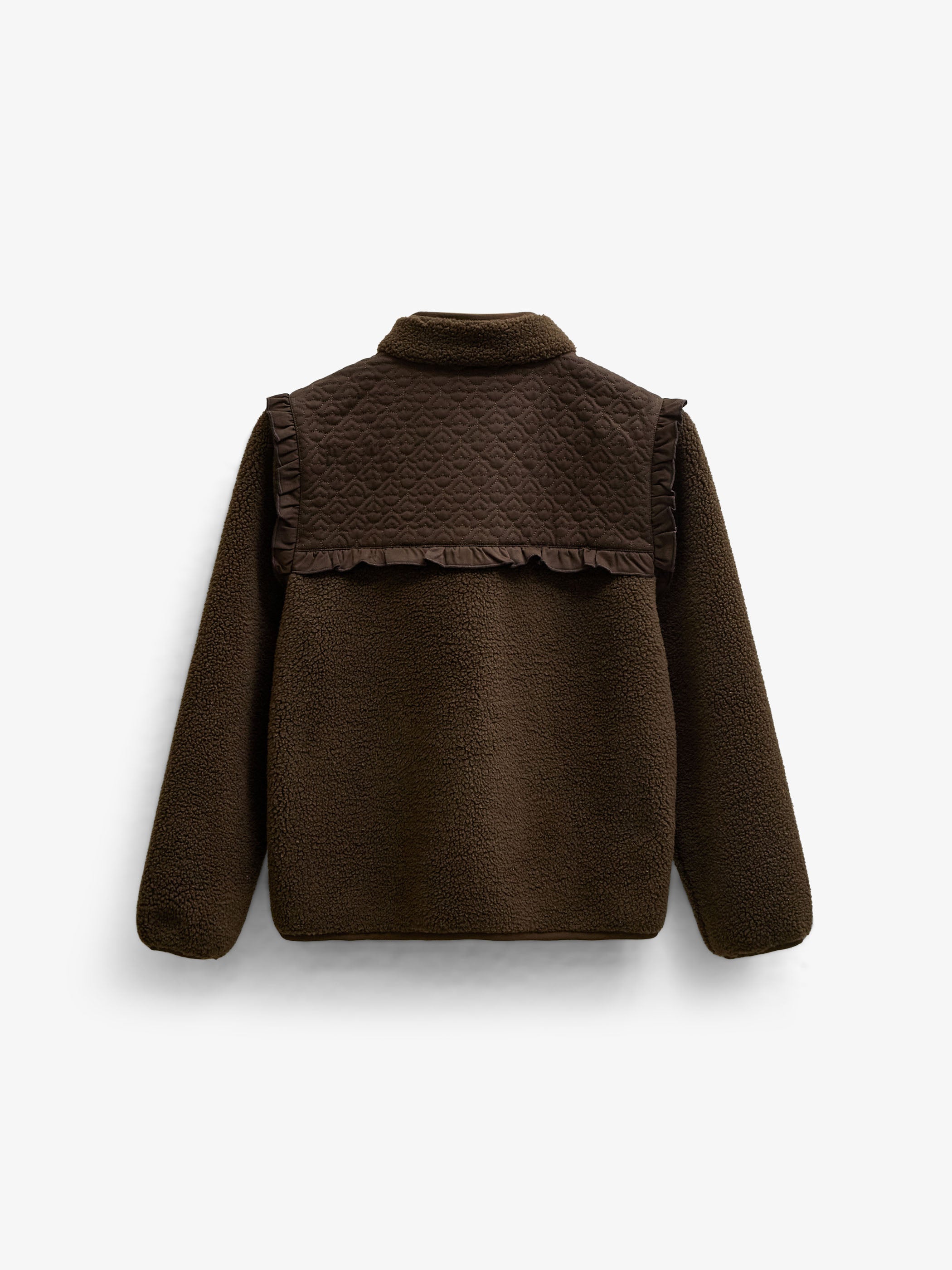 Teddyjacke mit gesteppter Passe Tween - Dark Brown | 101684 Hailey