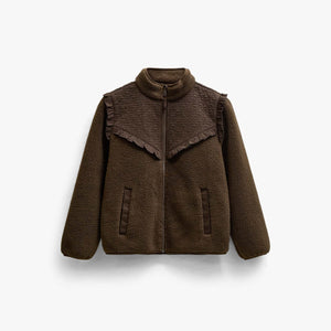 Teddyjacke mit gesteppter Passe Tween - Dark Brown | 101684 Hailey