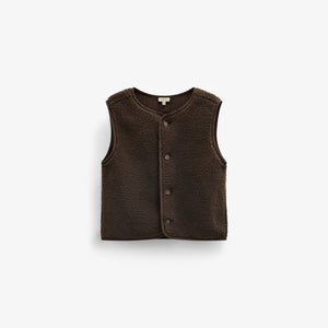 Teddy Vest - Kids - Dark Brown | 101685 Della