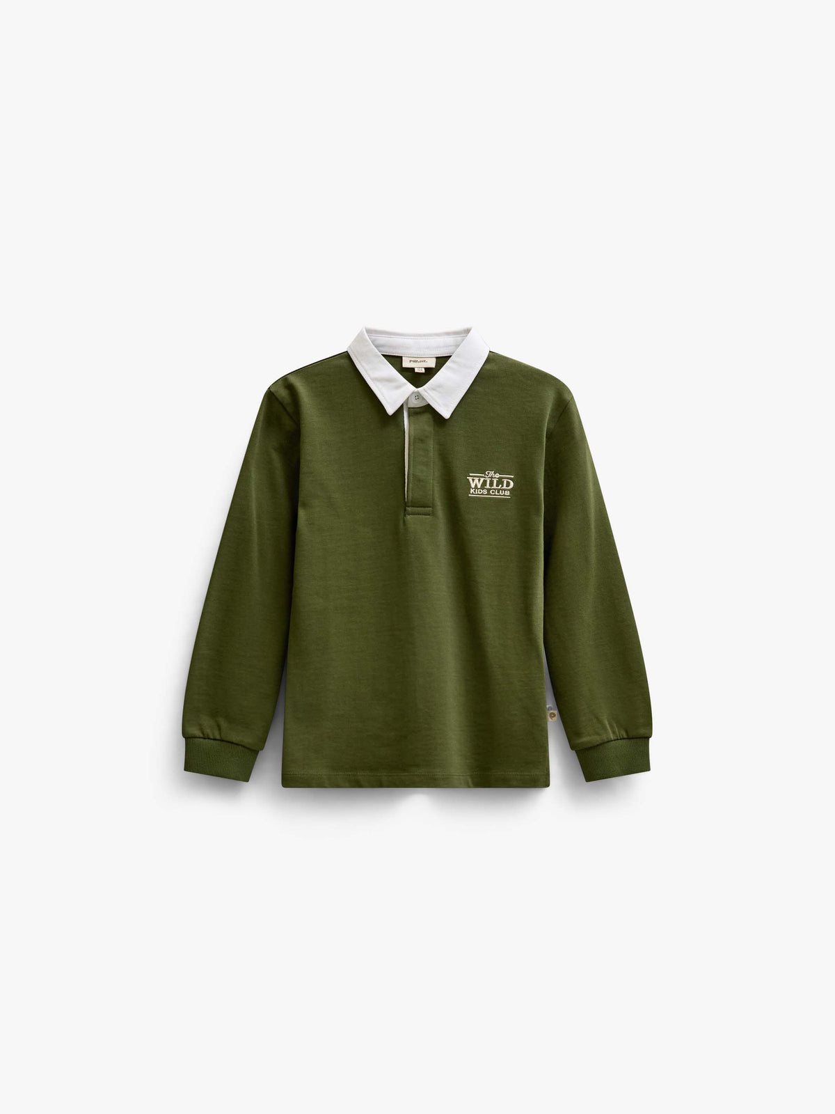 Langarm-Poloshirt aus Jersey Kids - Moss Green | 101691 Ruben