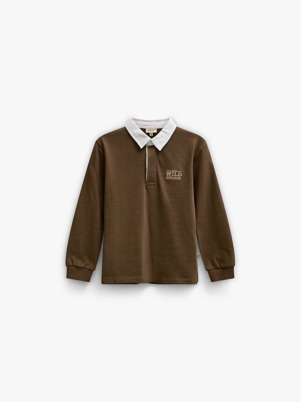 Langarm-Poloshirt aus Jersey Kids - Dark Brown | 101693 Ruben