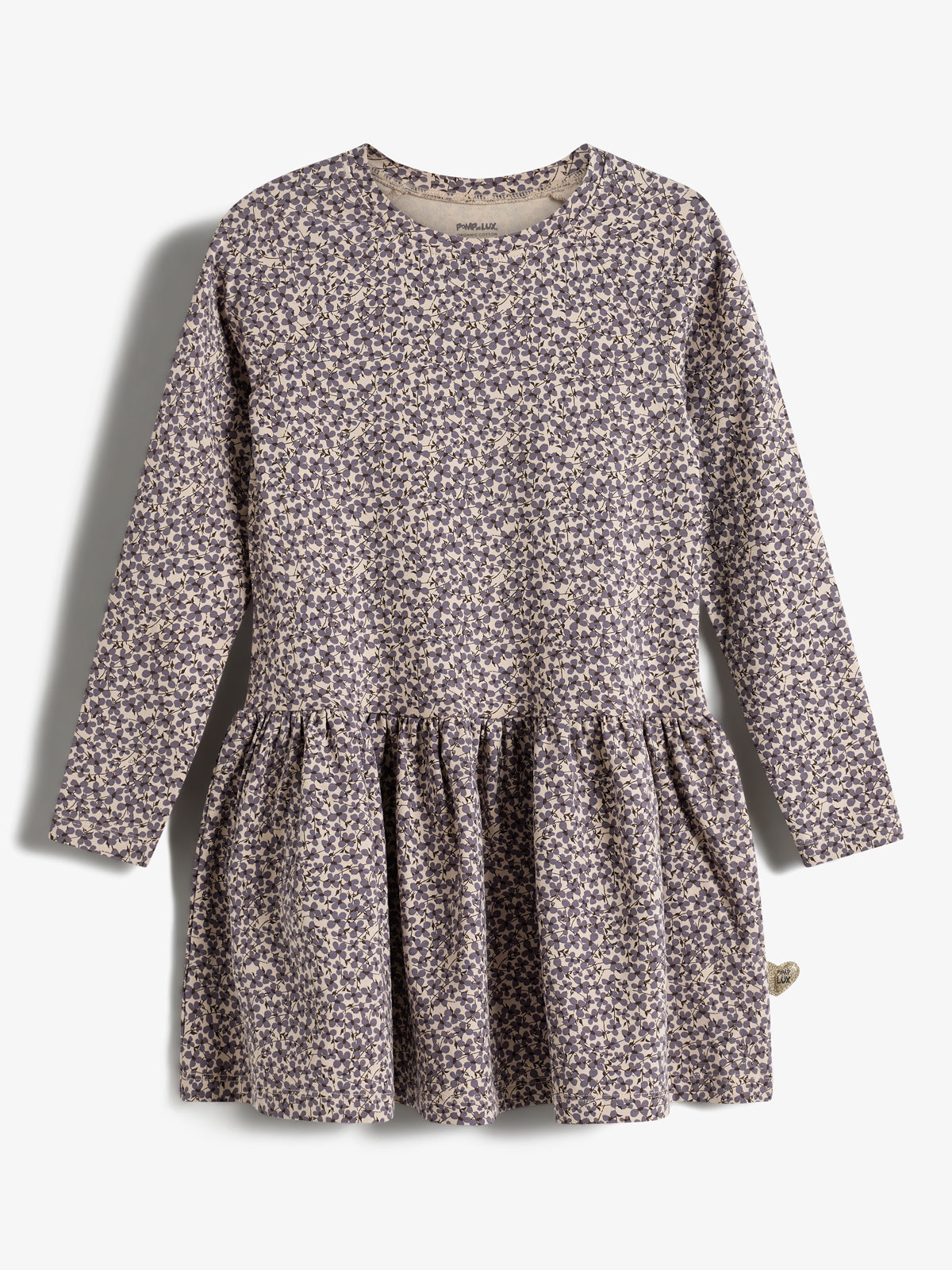 Jersey-Kleid mit Ditsy-Print - Kids - Dusty Purple