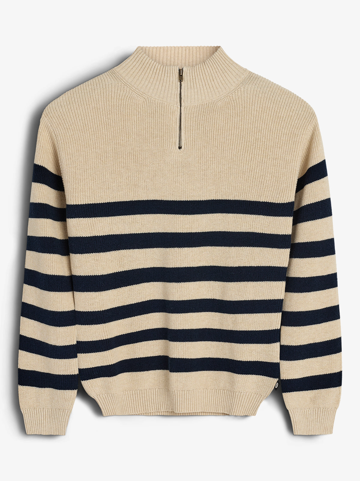 Pullover mit Viertelreißverschluss - Kids - Beige/Navy