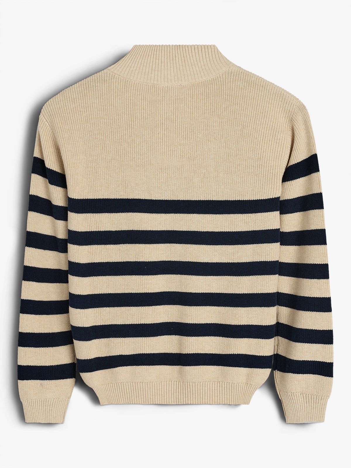 Pullover mit Viertelreißverschluss - Kids - Beige/Navy