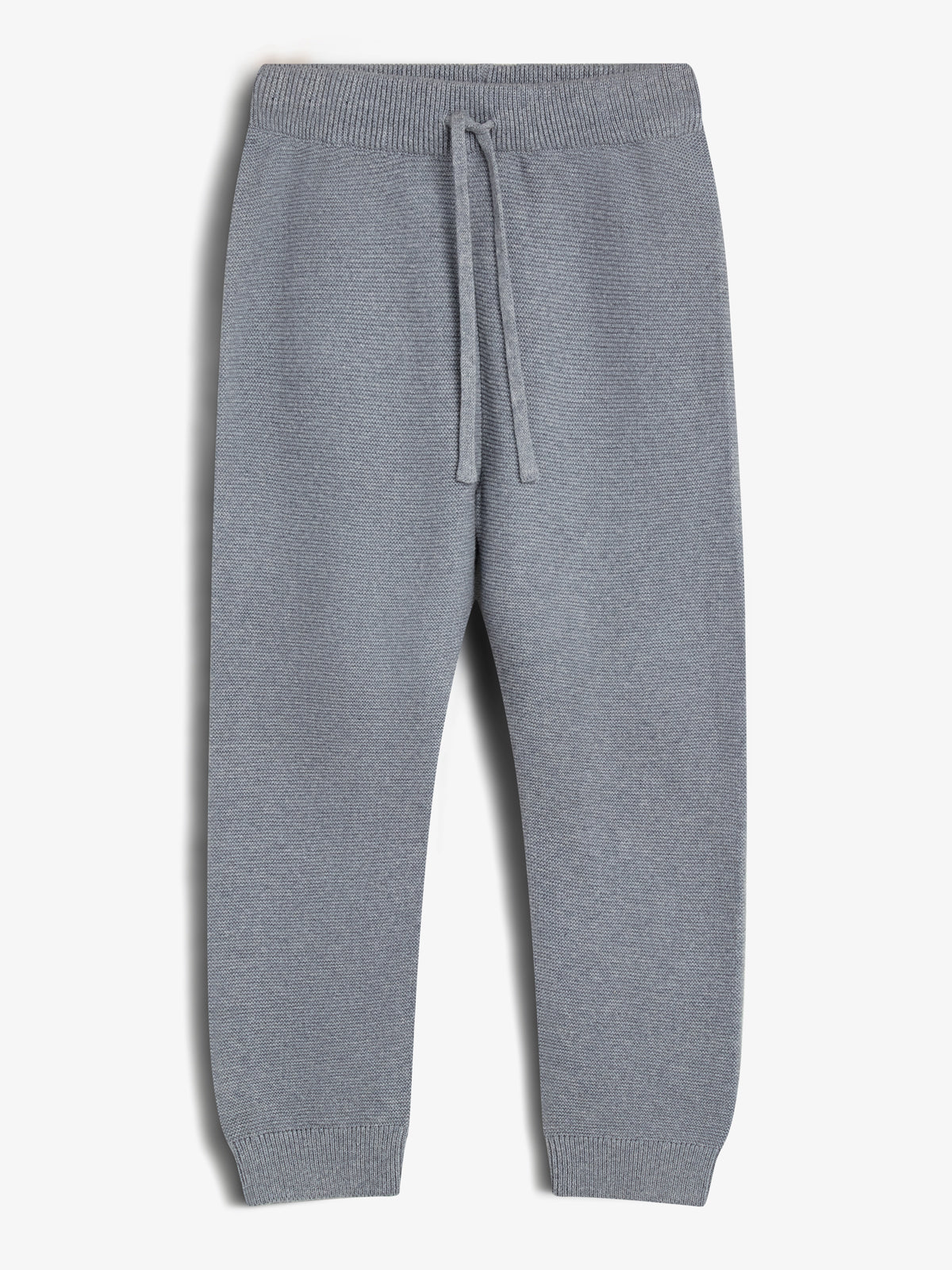 Baumwollhose in Perlstrick - Kids - Blue Melange