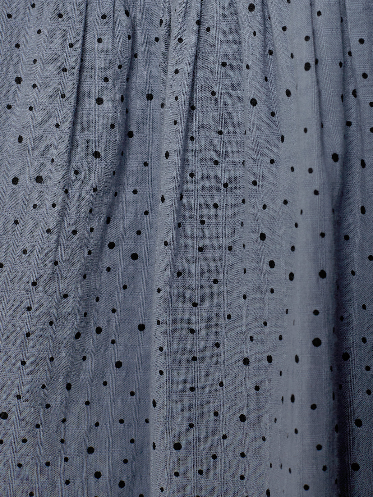 Baumwollkleid mit Micro Dots - Kids - Dusty Blue