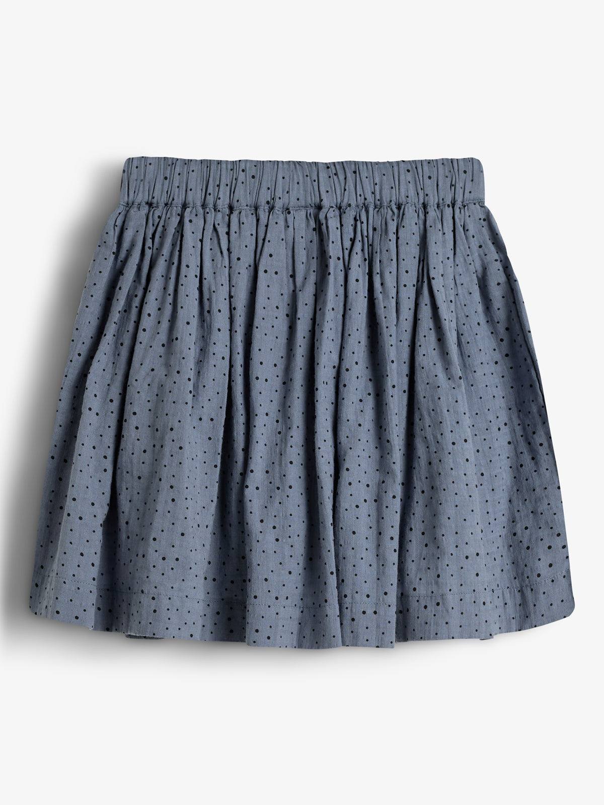 Baumwollrock m. Micro Dots - Kids - Dusty Blue