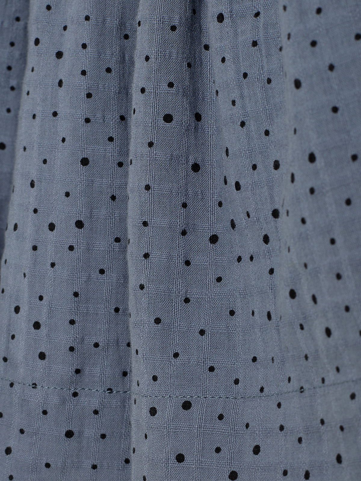 Baumwollrock m. Micro Dots - Kids - Dusty Blue