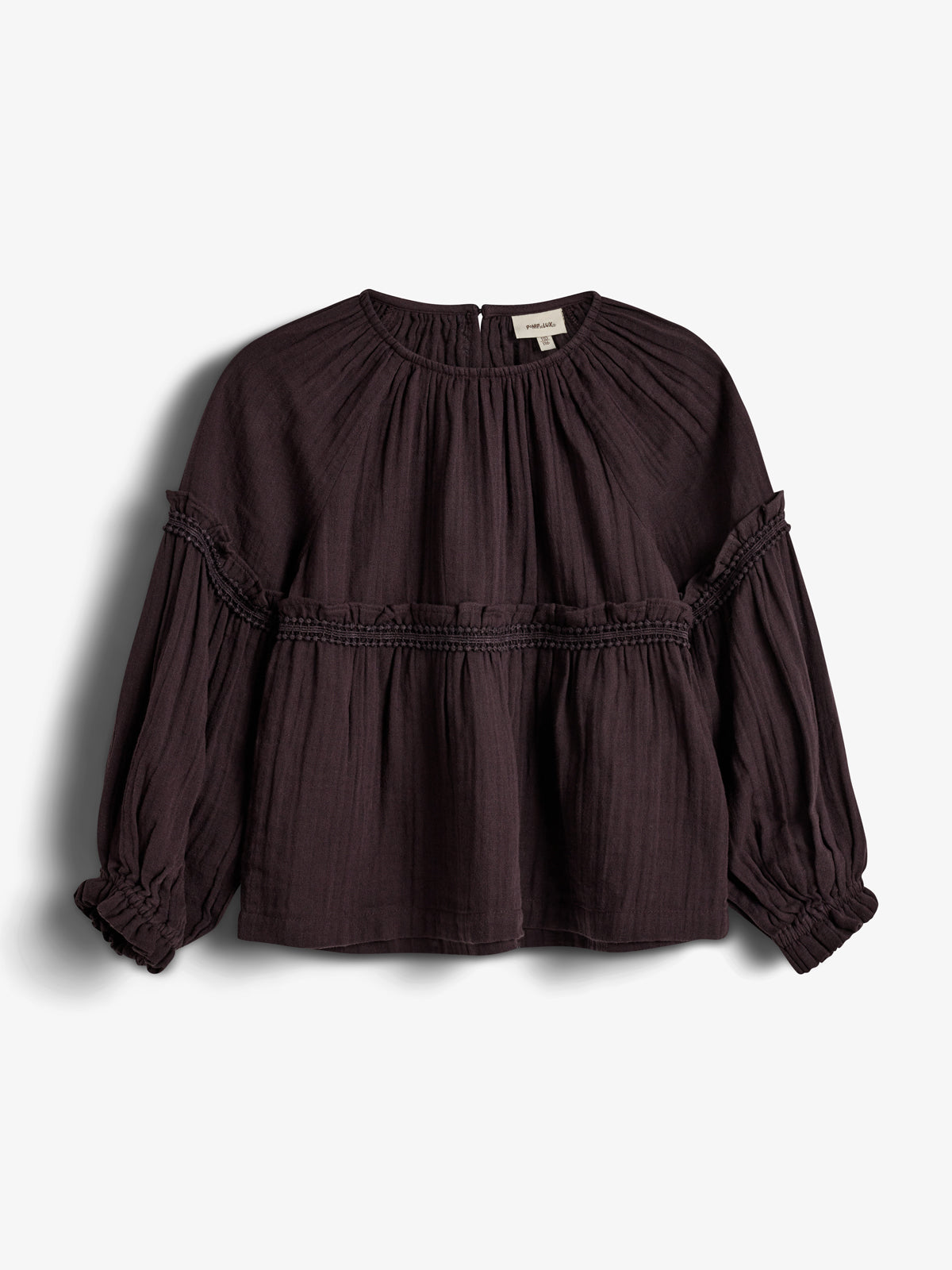 Boho-Bluse - Kids - Dark Purple