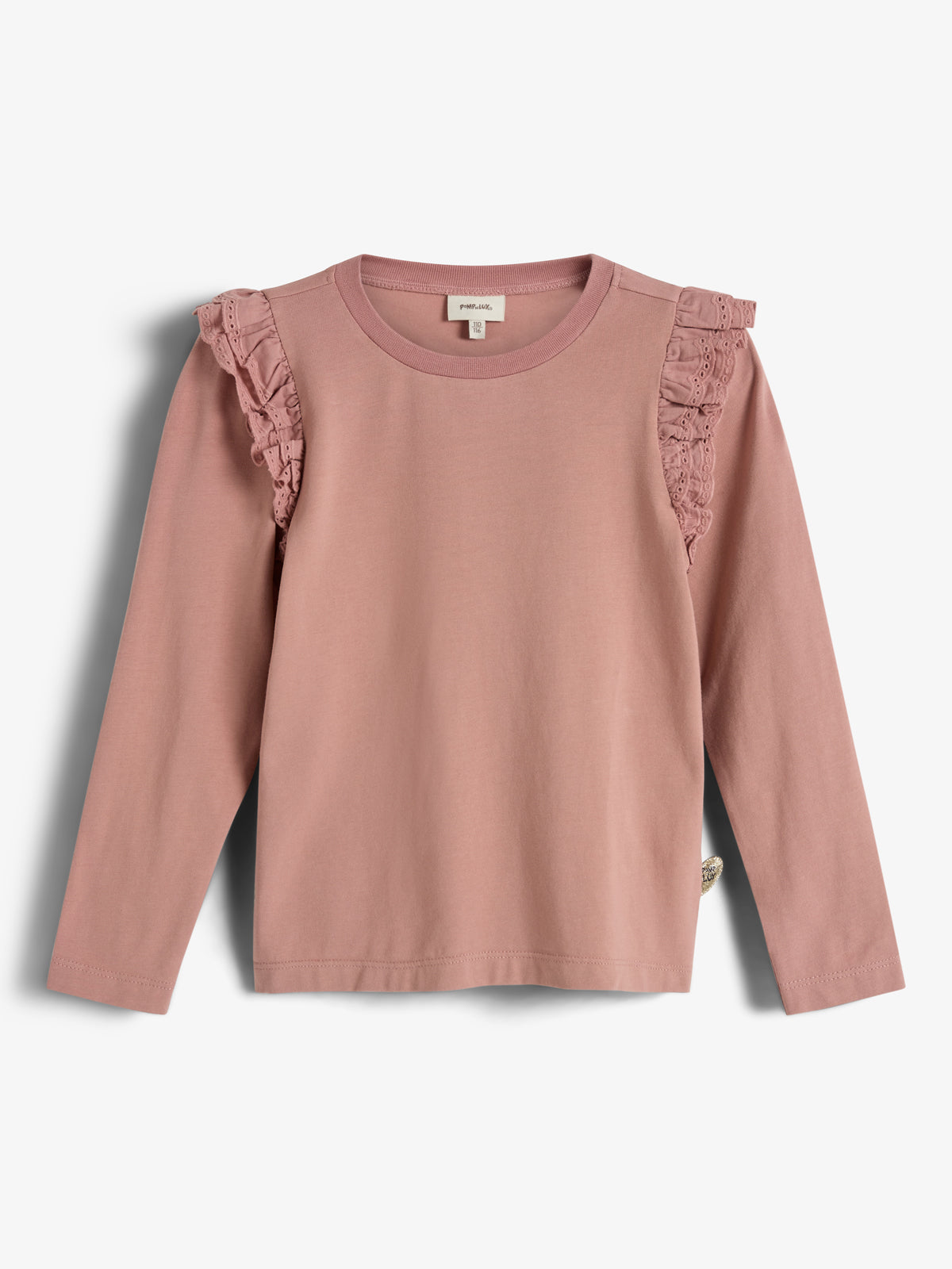 Jersey-Bluse mit Rüschenkappe - Kids - Dusty Rose