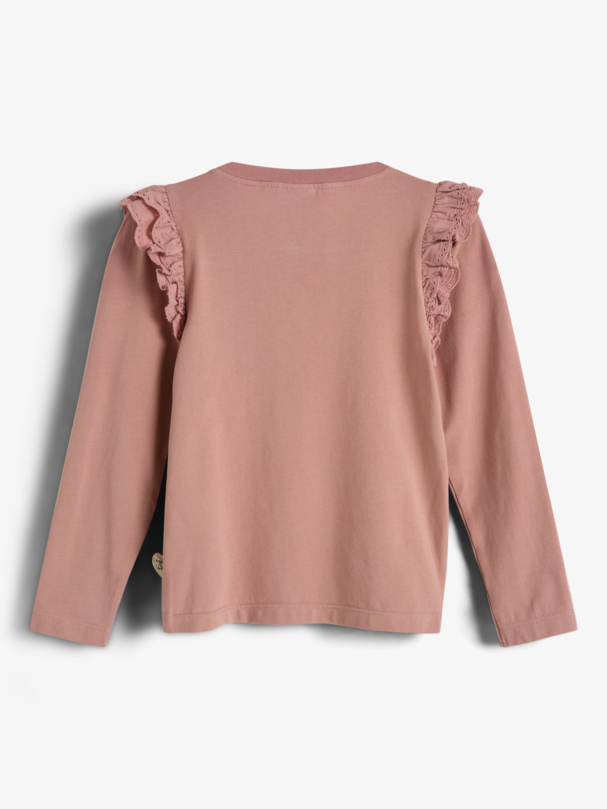 Jersey-Bluse mit Rüschenkappe - Kids - Dusty Rose