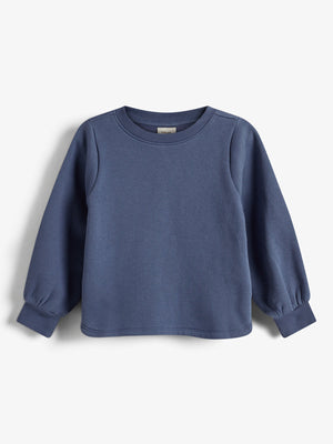 Sweatshirt mit geschwungenem Saum - Kids - Vintage Blue