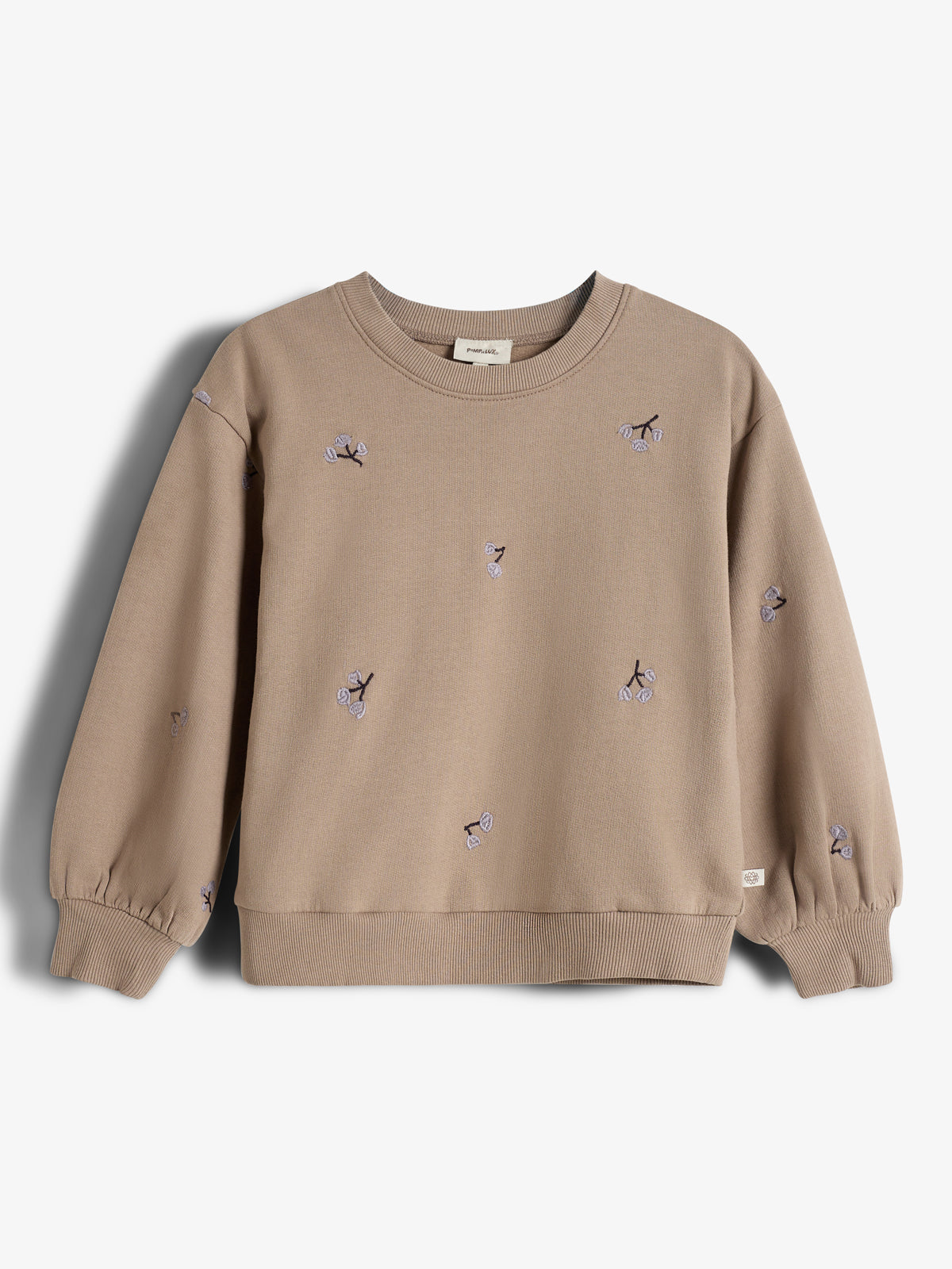 Sweatshirt mit Stickerei - Kids - Dark Beige