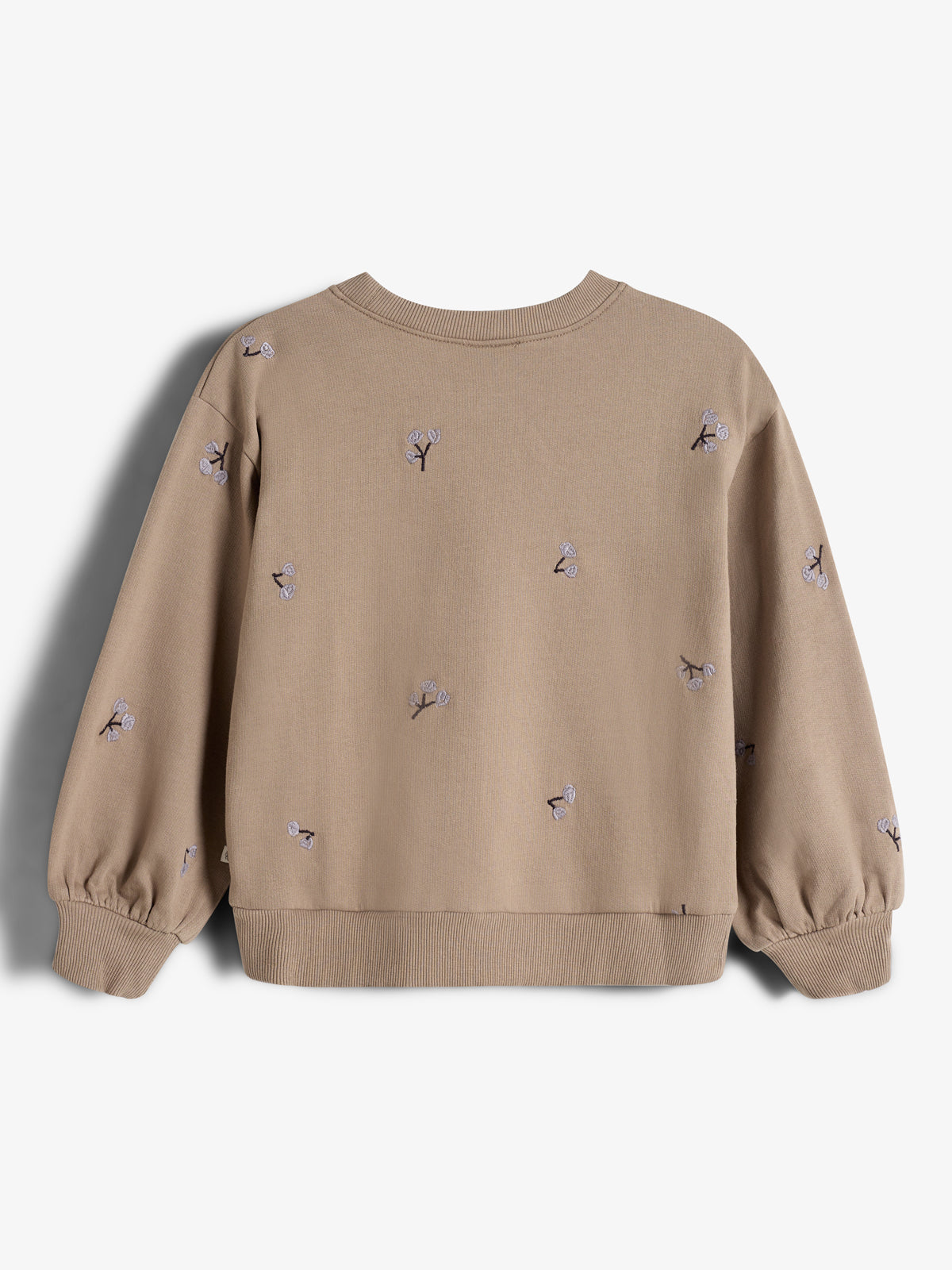 Sweatshirt mit Stickerei - Kids - Dark Beige