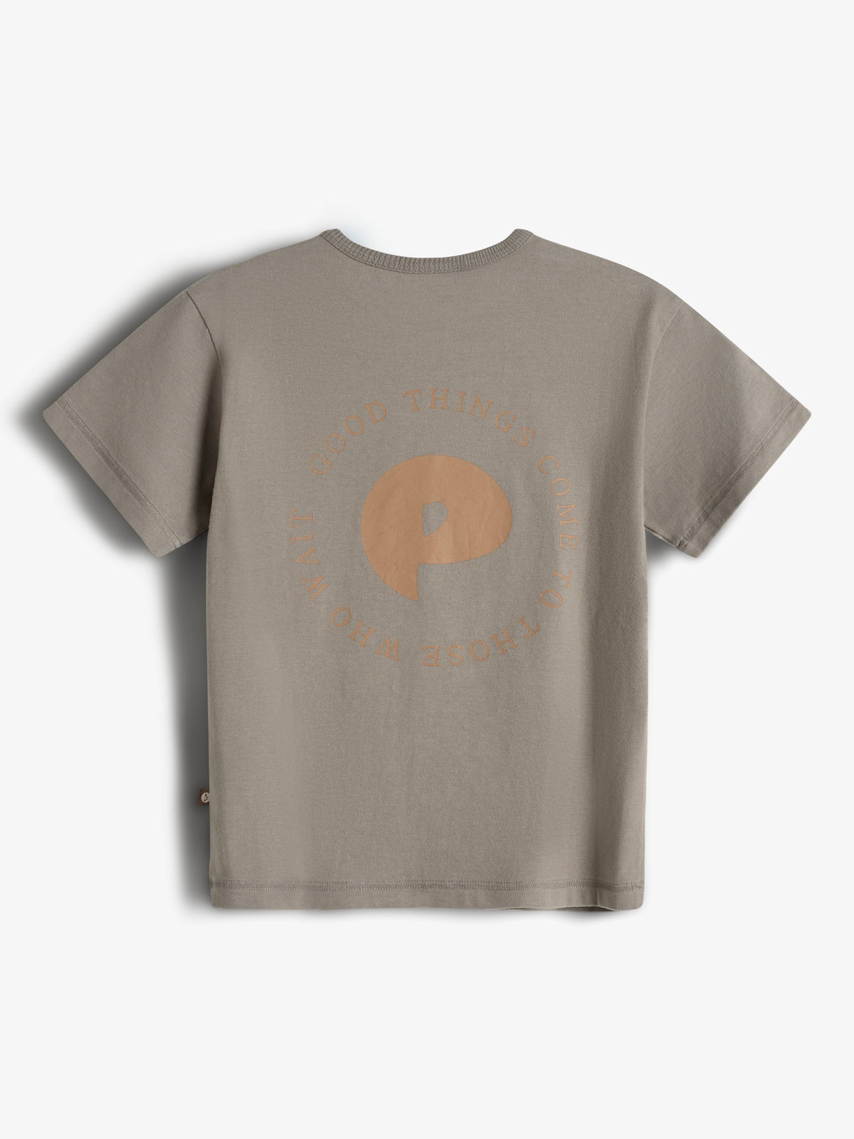 Kurzarm-T-Shirt mit Rückendruck - Kids - Grey