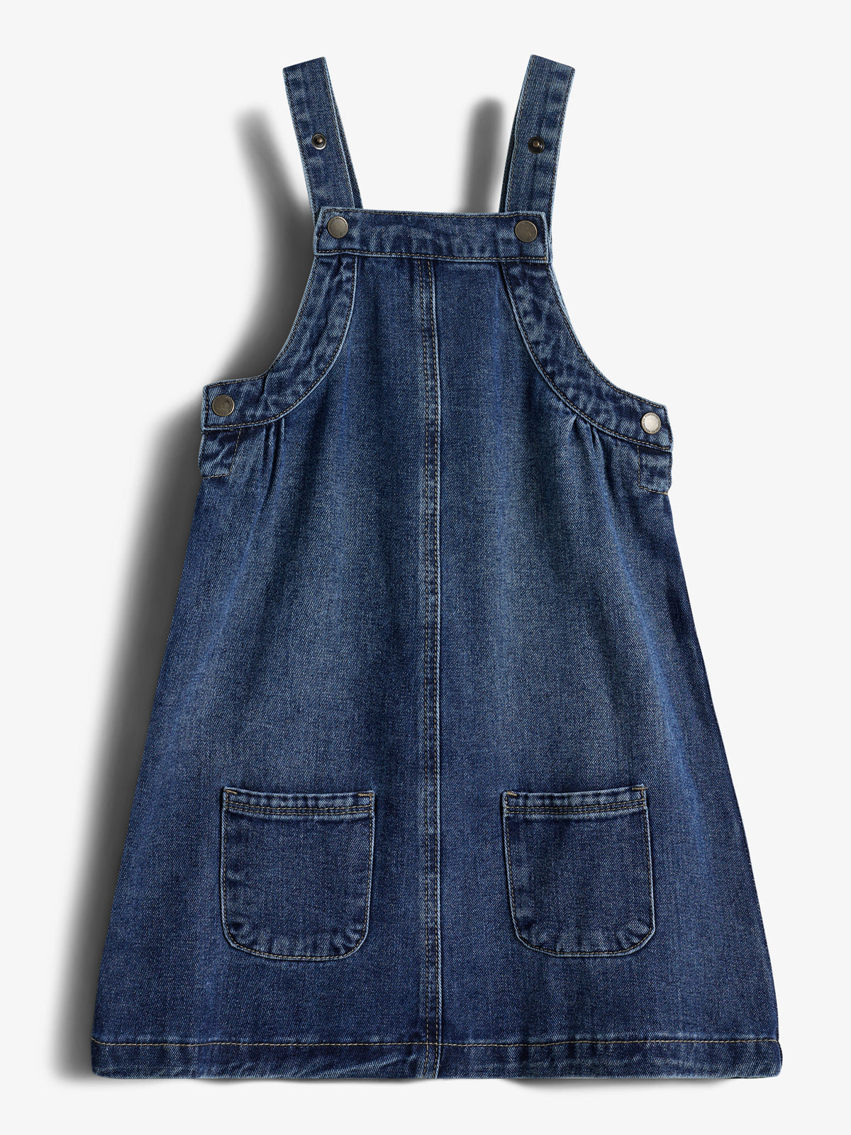 Denim Spencer Dress - Kids - Dark Blue Denim