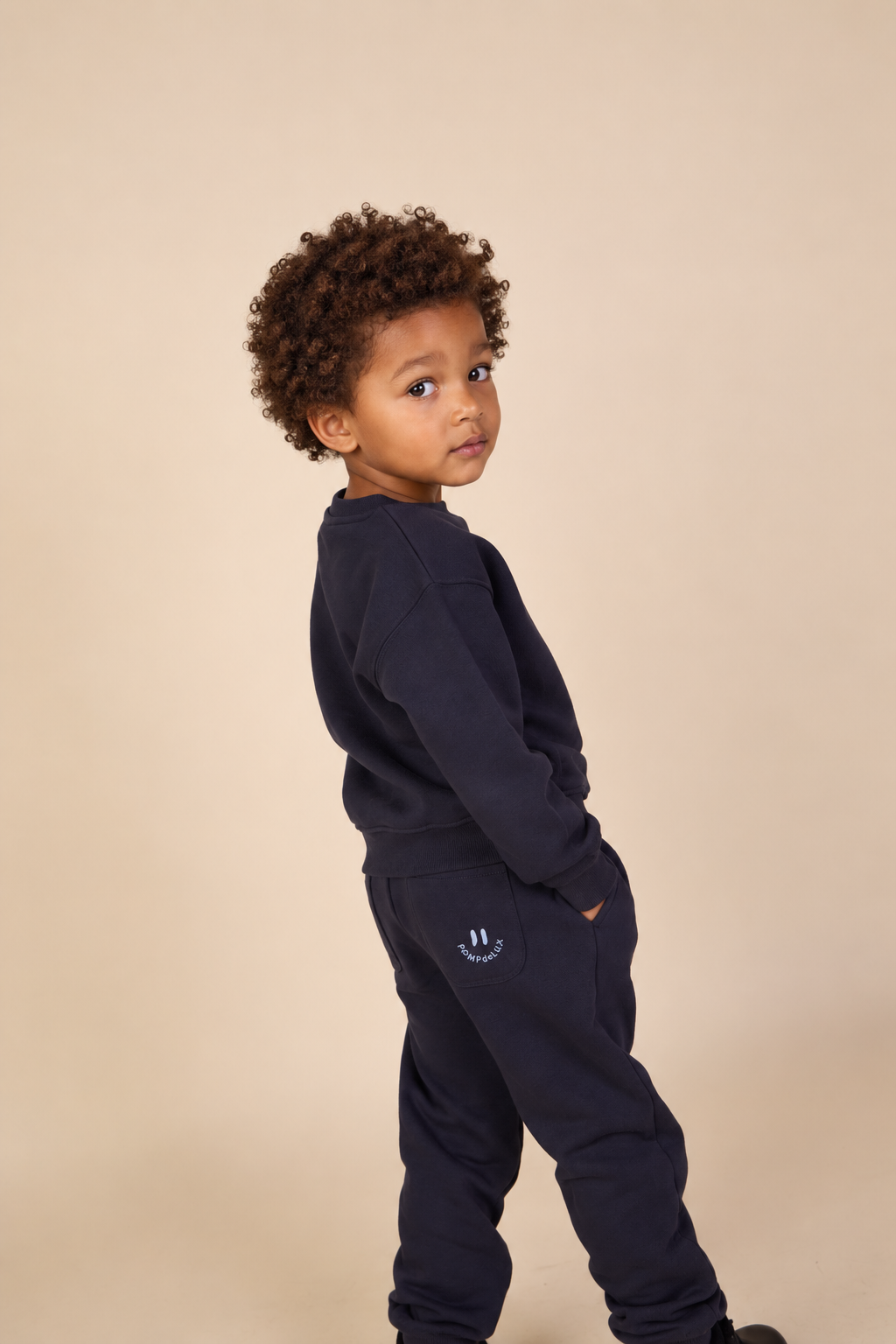 Jogginghose mit Smiley-Stickerei Kids - Navy | 101585 Andrew