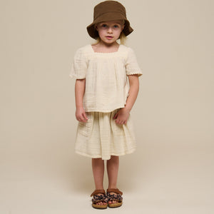 Gaze Kurzarmbluse - Kids - Off White | 100918 Jasmine