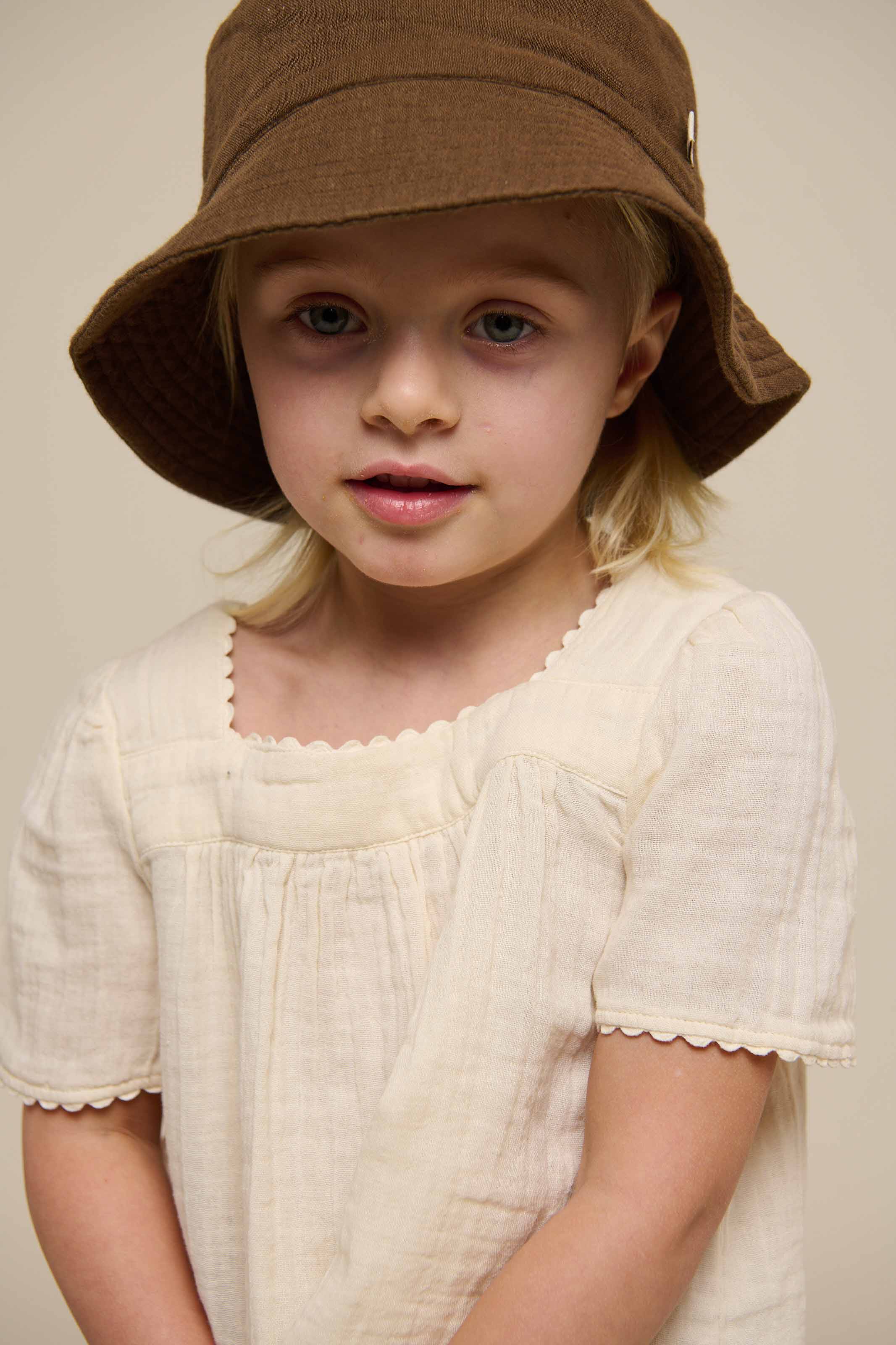 Gaze Kurzarmbluse - Kids - Off White | 100918 Jasmine