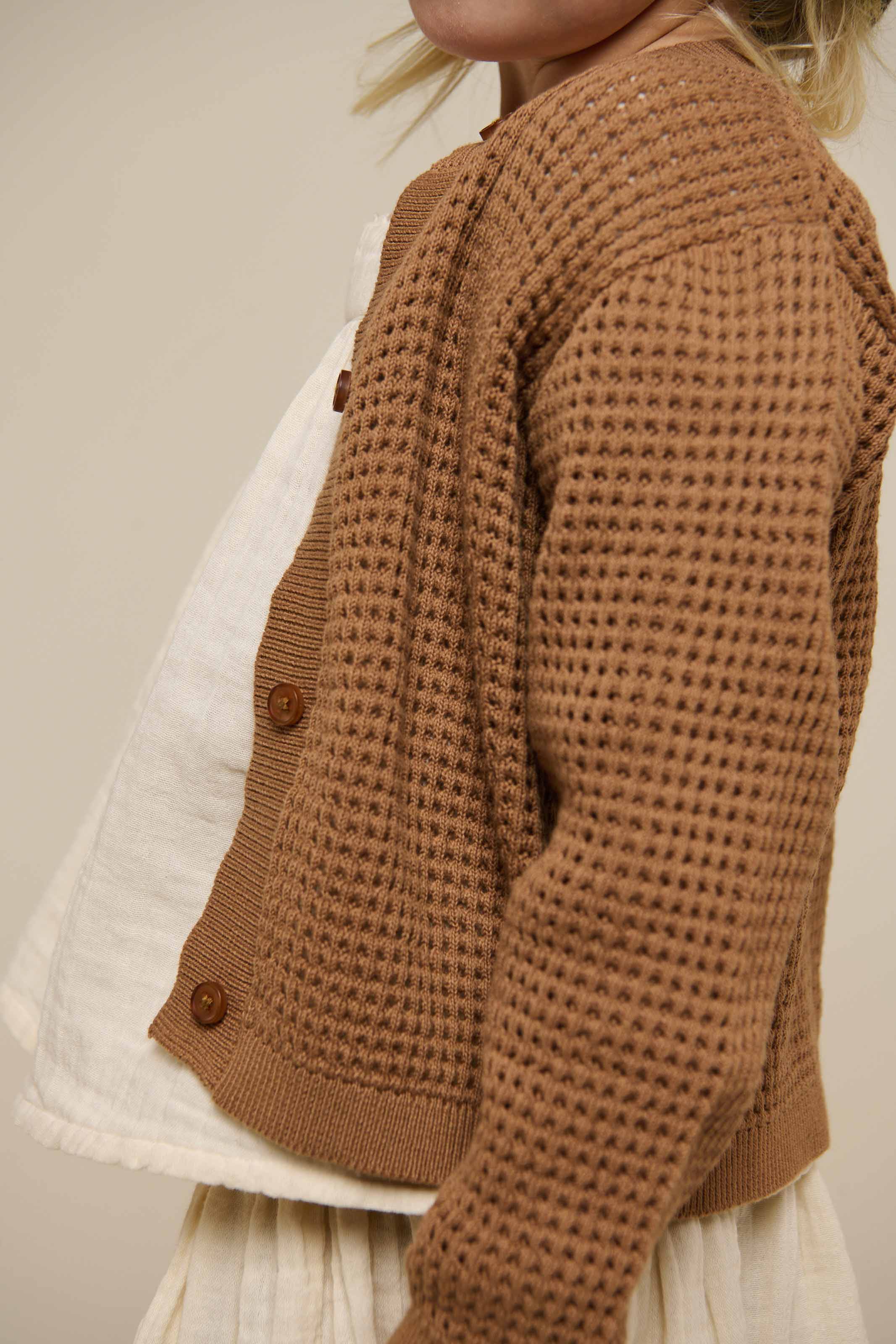 Baumwoll-Strickjacke - Kids - Coconut | 101271 Katie