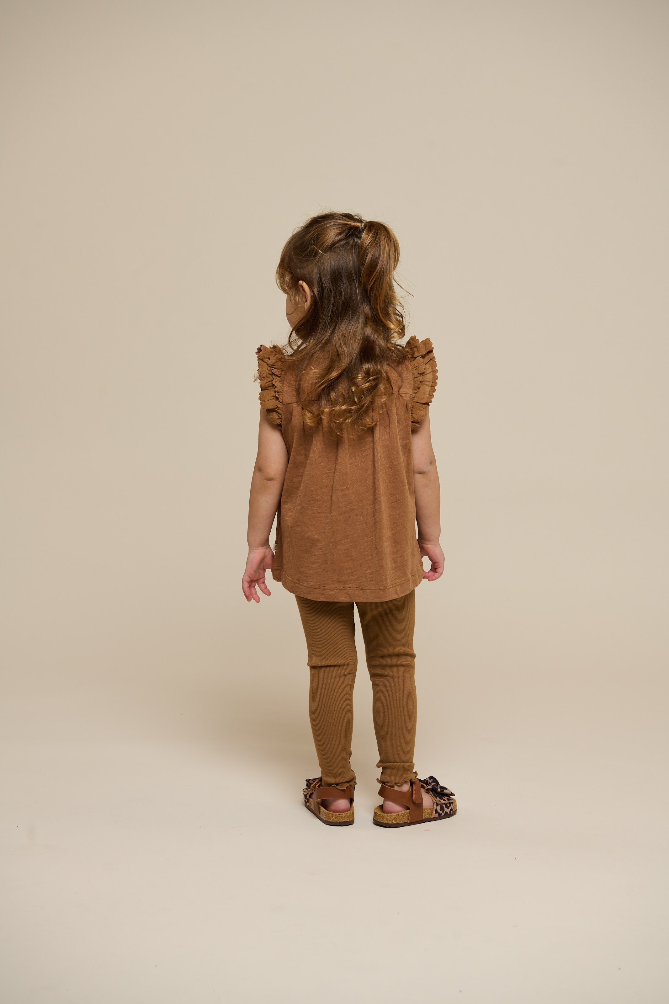 Jerseybluse mit Zick Zack Rüsche - Kids - Coconut | 101041 Gabriella