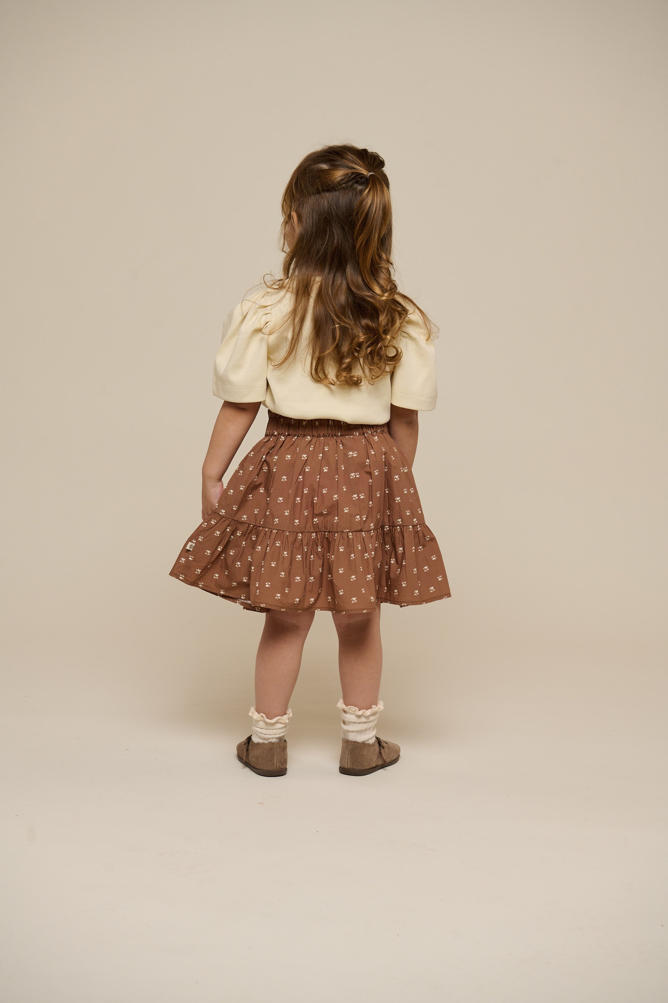 Bedruckter Popeline-Rock - Kids - Coconut | 101055 Camilla