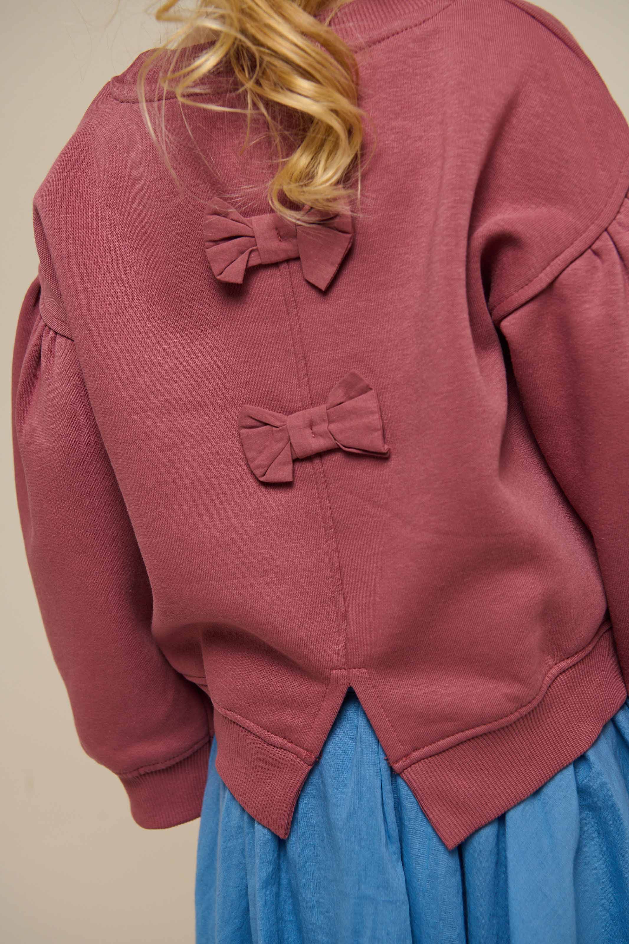 Sweatshirt mit Schleifendetail - Kids - Vintage Red | 100812 Ruth