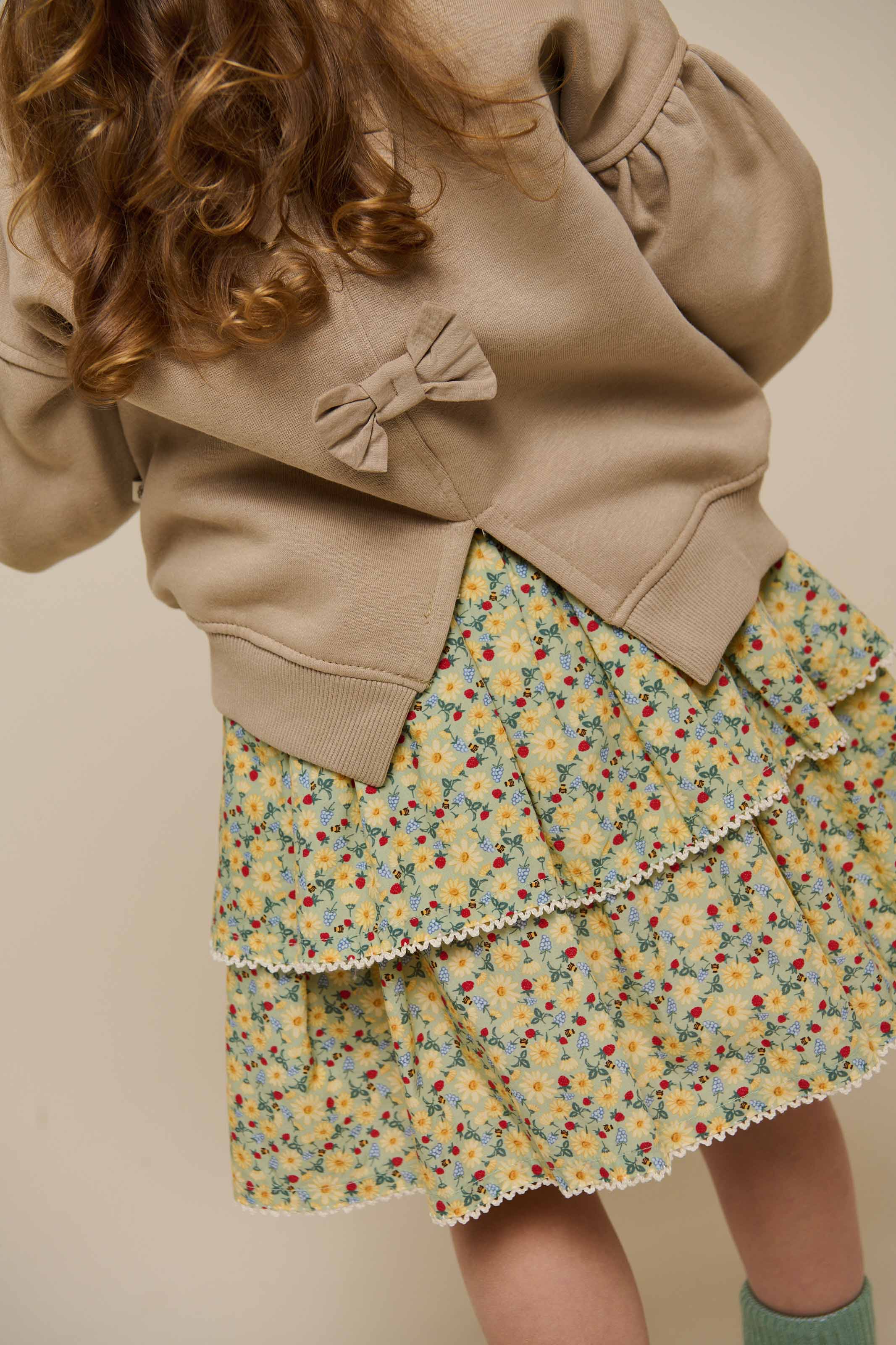 Sweatshirt mit Schleifendetail - Kids - Caffe Latte | 100816 Ruth