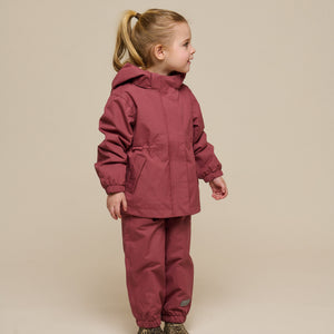 Shell Jacke mit Kordelzug - Kids - Vintage Red | 100495 Lucy