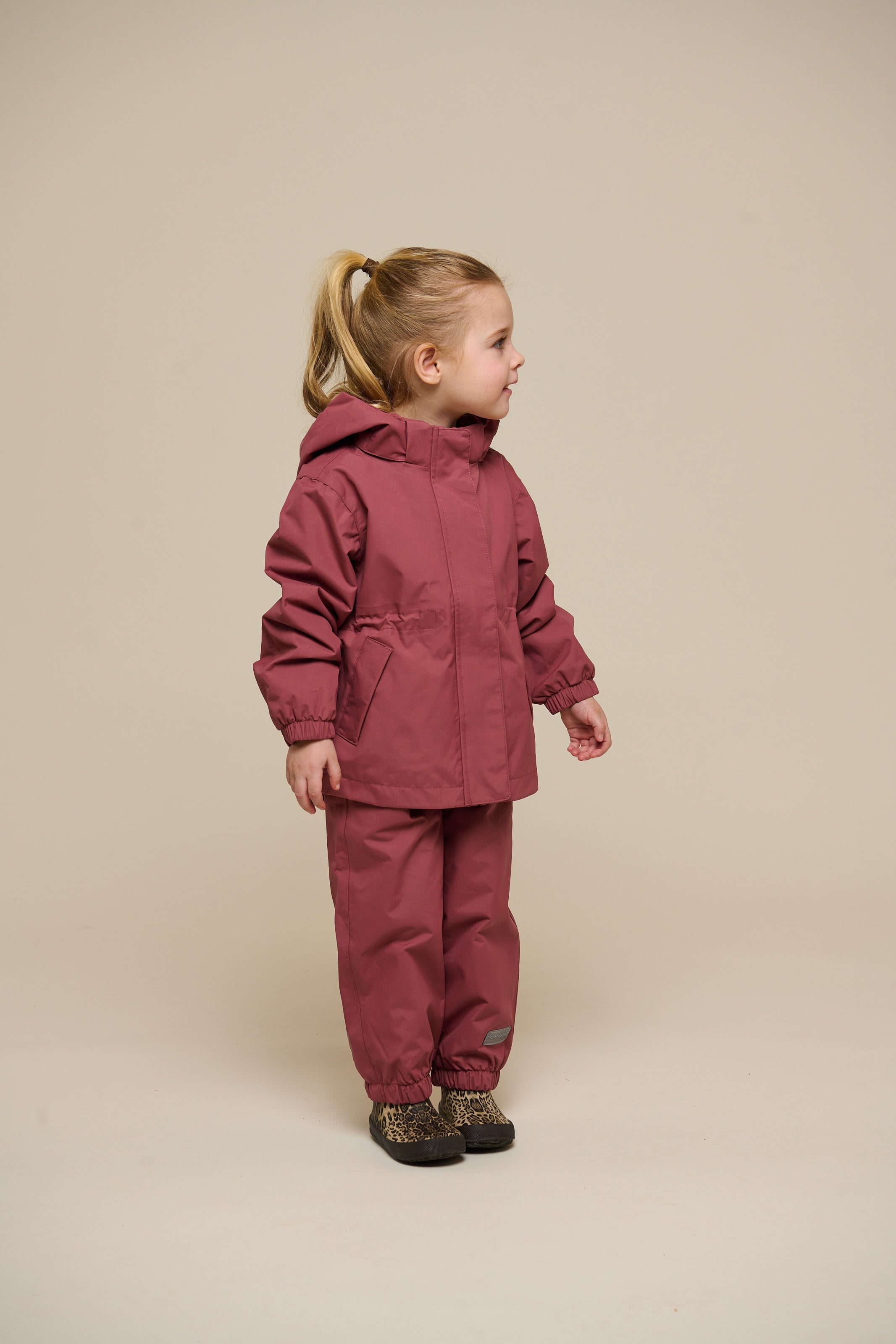 Shell Jacke mit Kordelzug - Kids - Vintage Red | 100495 Lucy