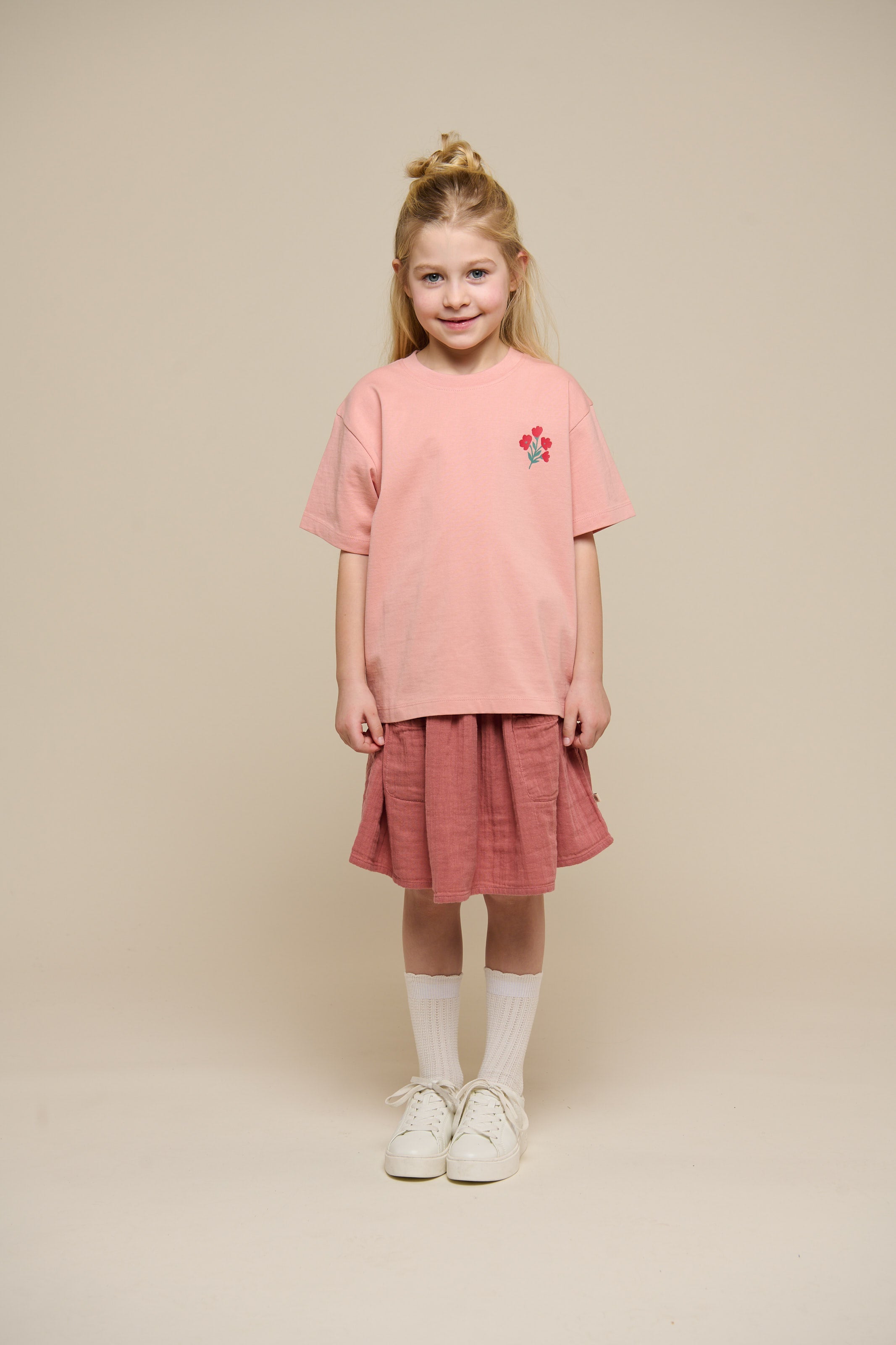 T-Shirt mit Blumenmuster - Tween - Powder Rose | 101293 Elsa