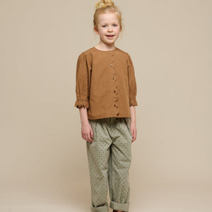 Twill-Hose mit Punkten - Tween - Dusty Green | 100617 Iris