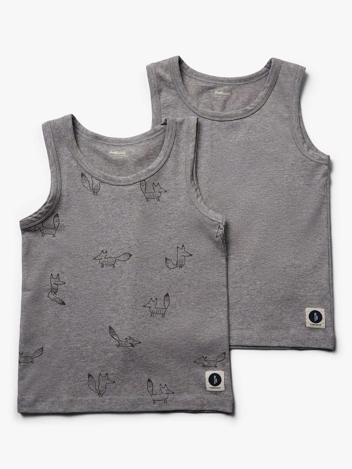 Unterhemd 2er-Pack - Tweens - Grey Melange