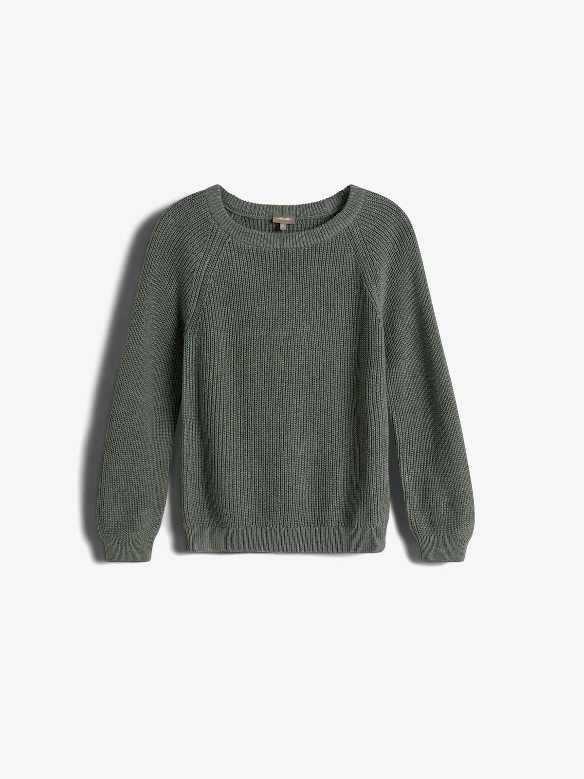 Baumwollstrickpullover - Tweens - Green Melange