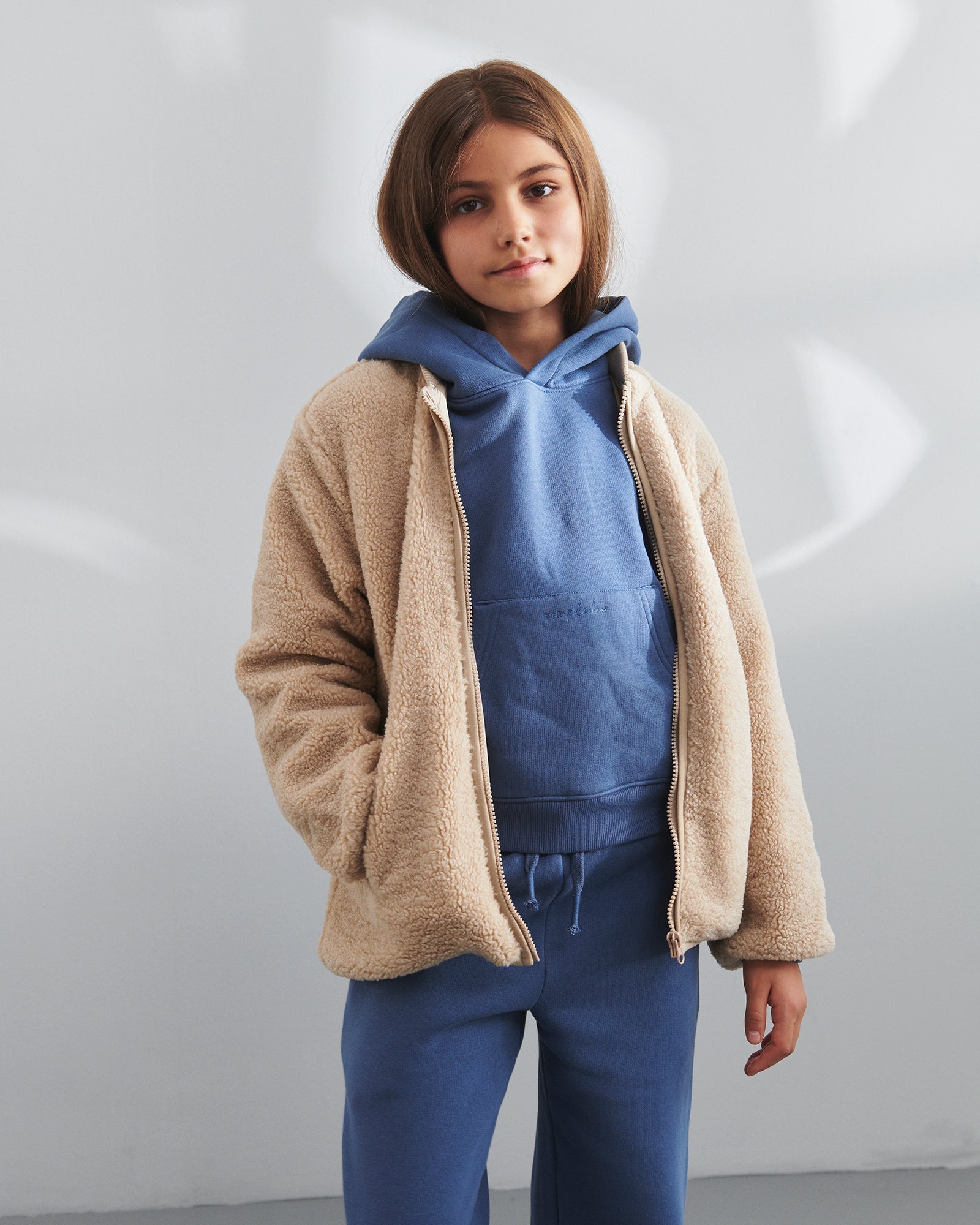 Teddy-Jacke - Tweens - Beige