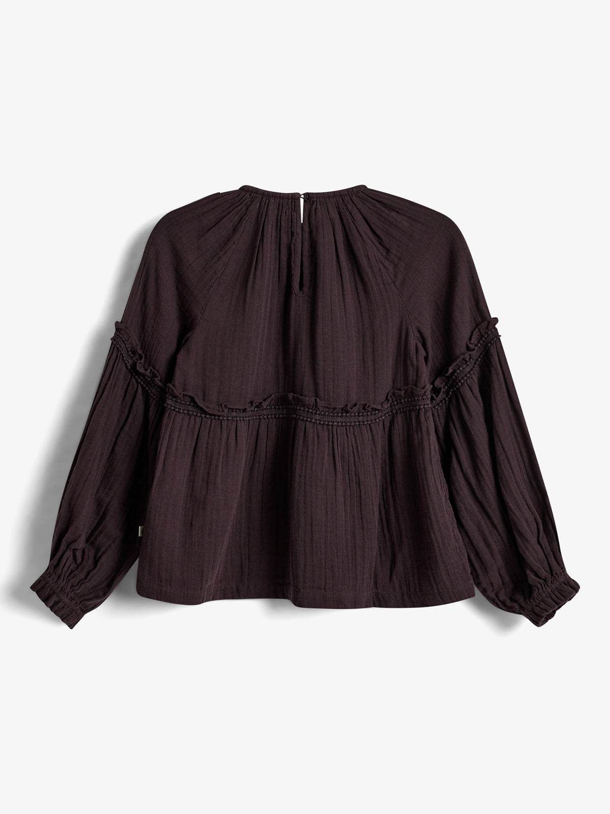 Boho-Bluse - Tweens - Dark Purple