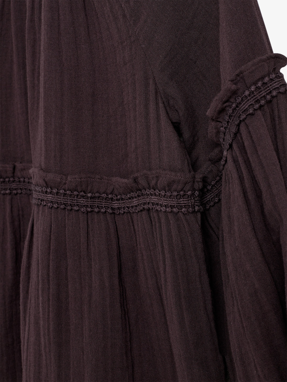 Boho-Bluse - Tweens - Dark Purple