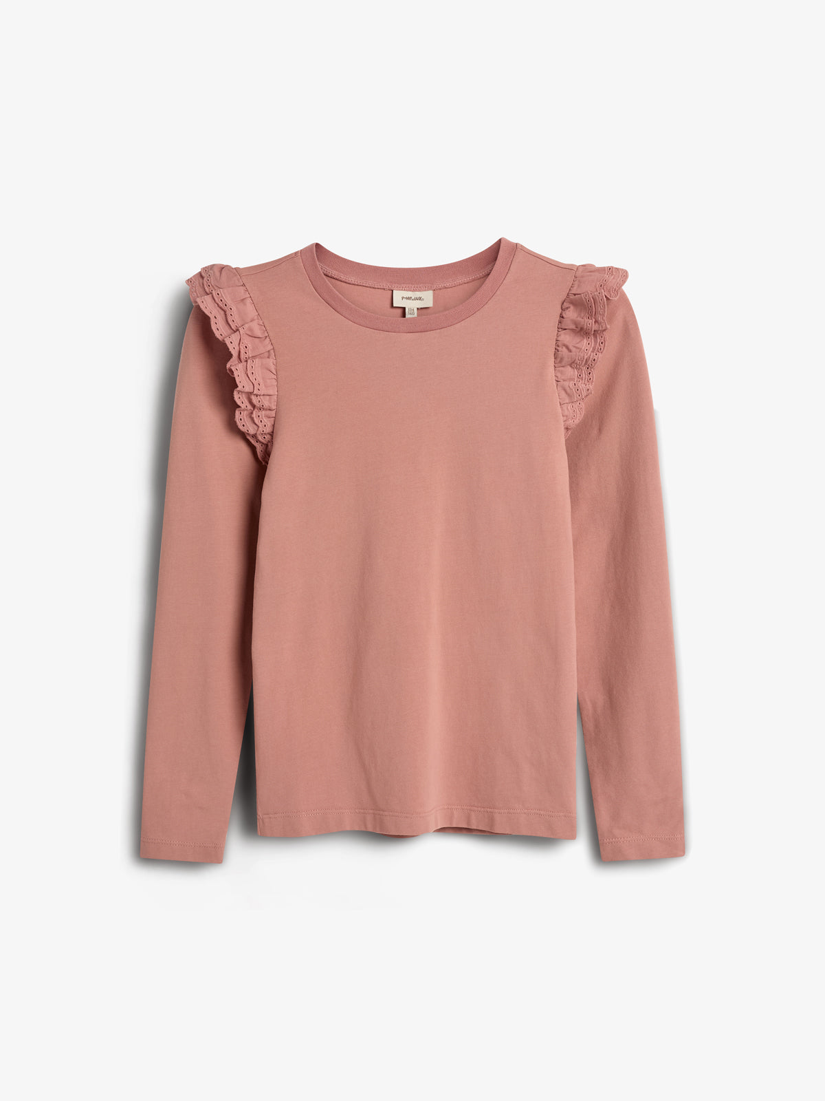 Jersey-Bluse mit Rüschenkappe - Tweens - Dusty Rose