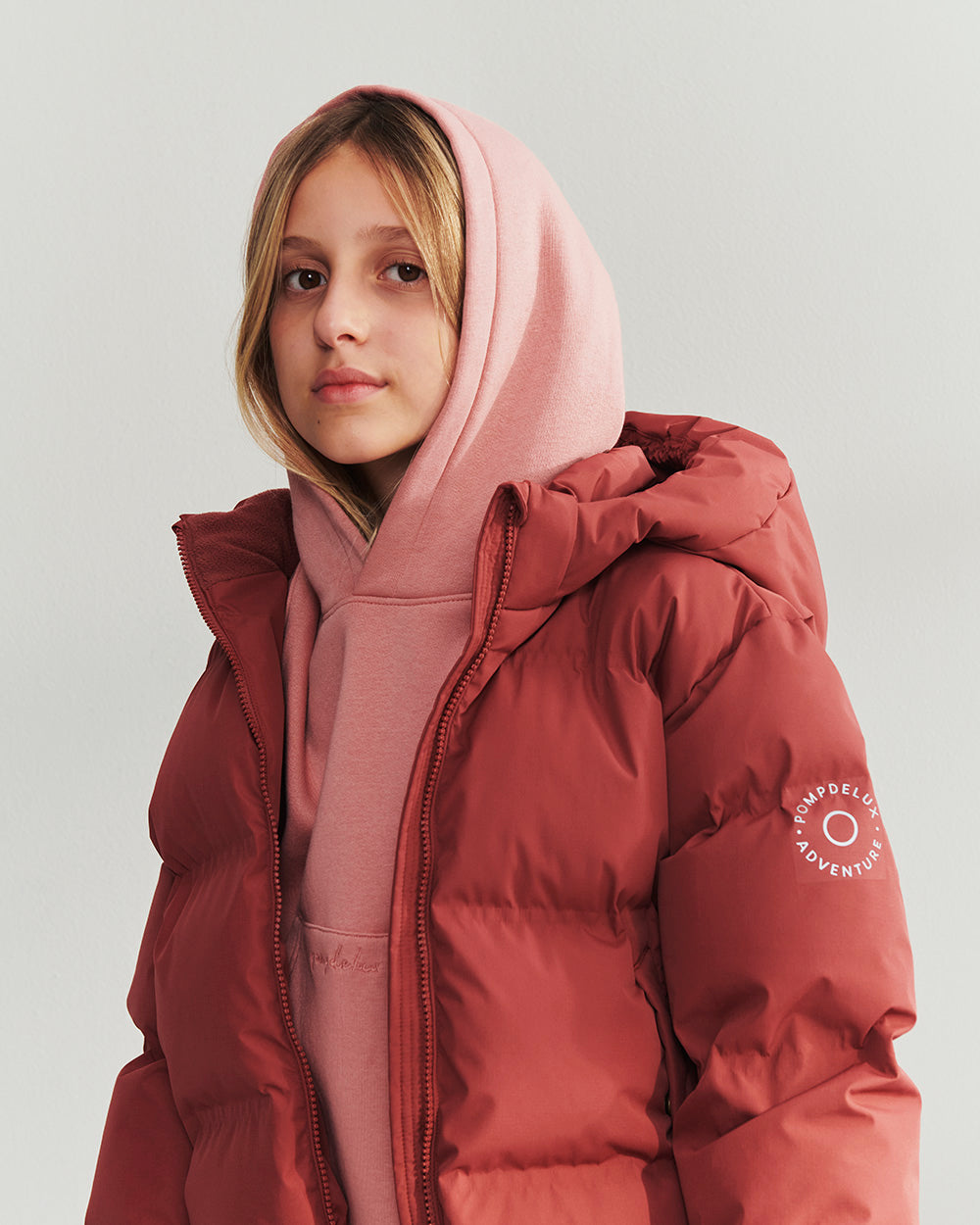 Gekürzter Hoodie - Tweens - Dusty Rose