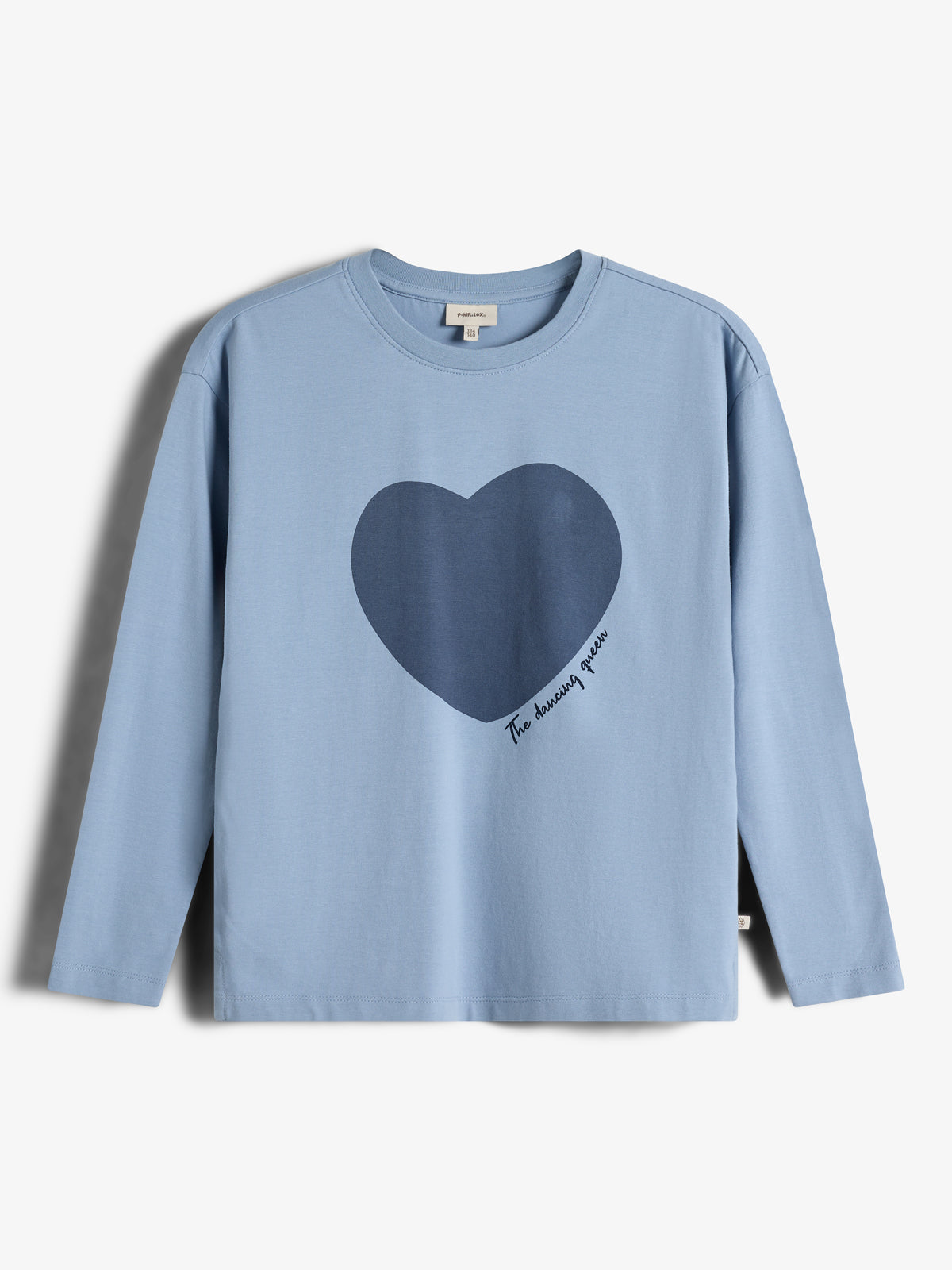 Langarm-T-Shirt mit Herz - Tweens - Blue