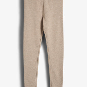 Plüsch-Jersey-Leggings - Tweens - Beige Melange