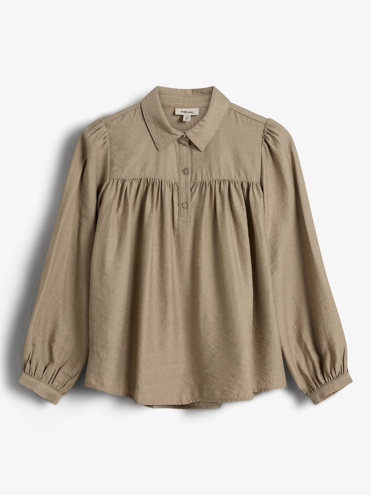 Bluse mit Hemdkragen - Tweens - Dark Beige