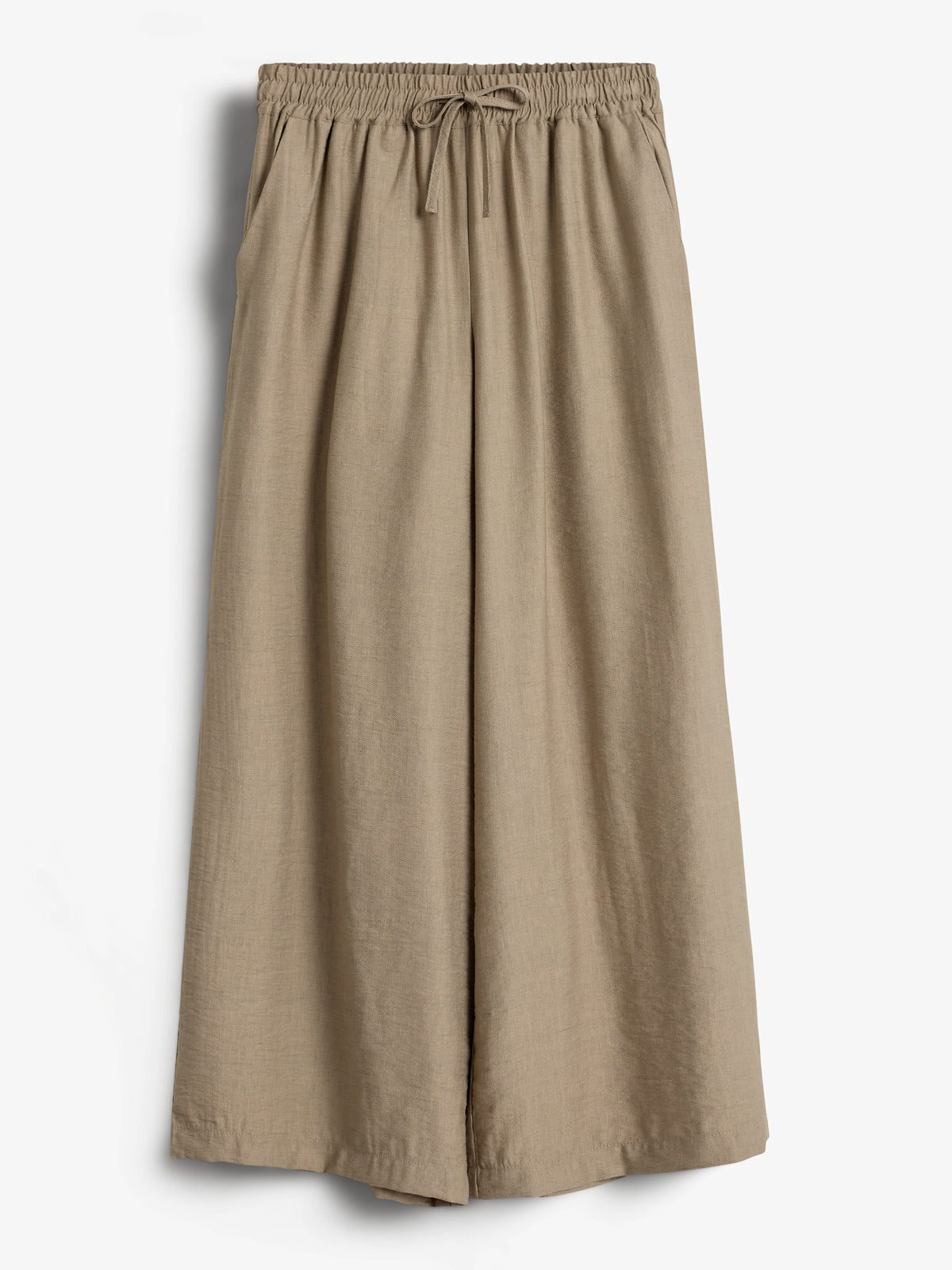 Fluid Wide Trousers - Tweens - Dark Beige