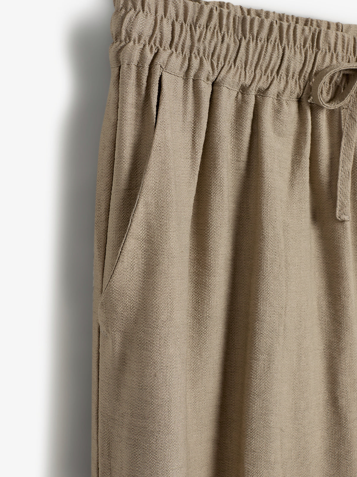 Fluid Wide Trousers - Tweens - Dark Beige