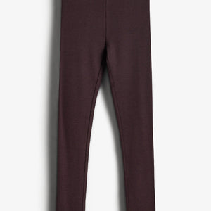 Basic Modal-Ripp-Leggings - Tweens - Dark Purple