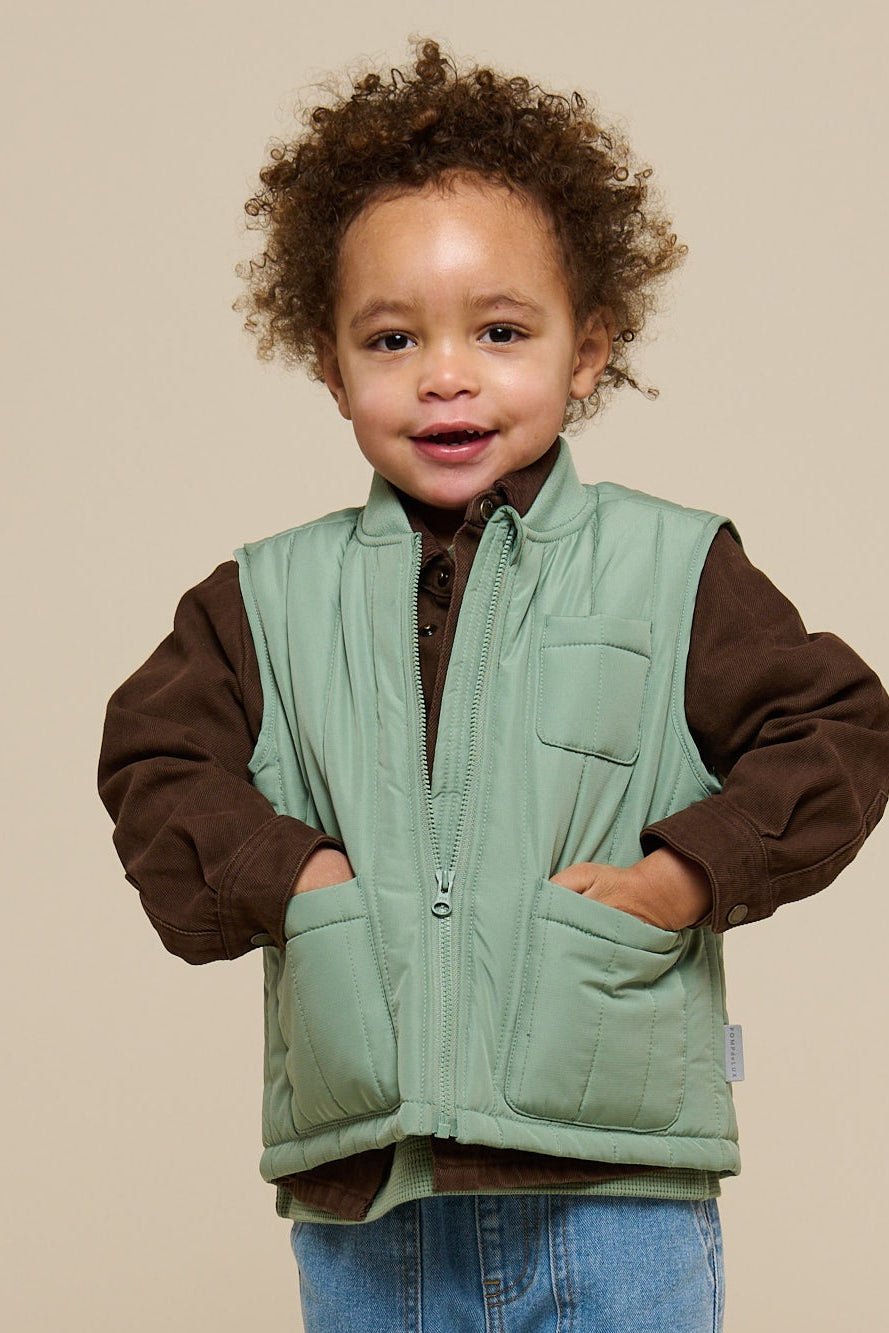 Thermo Tech Weste - Kids - Dusty Green | 101116 Athur