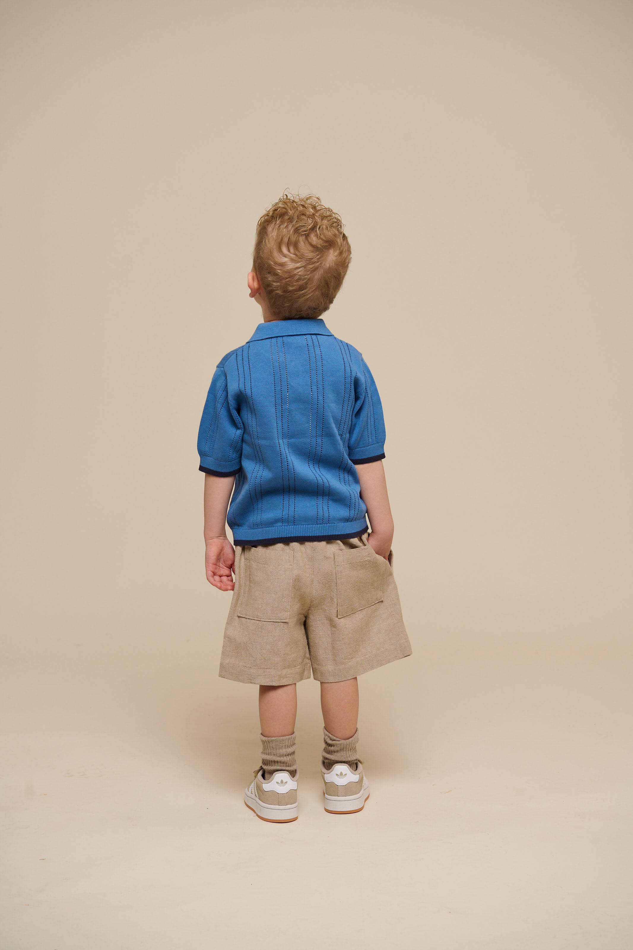 Gestricktes Polo für Jungen - Kids - Dusty Blue | 101243 Dylan